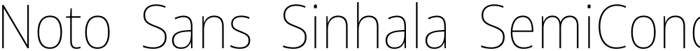 Noto Sans Sinhala SemiCondensed Thin