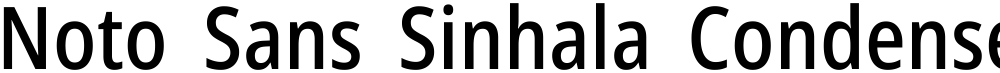 Noto Sans Sinhala Condensed Medium