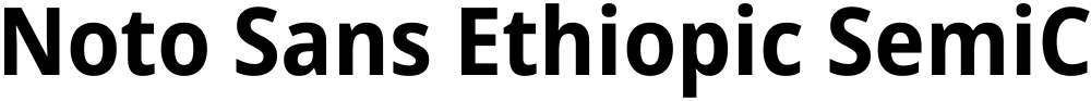 Noto Sans Ethiopic SemiCondensed