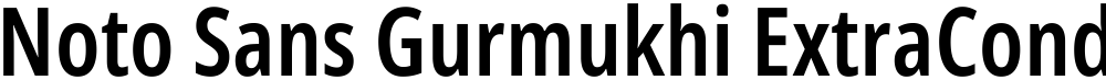 Noto Sans Gurmukhi ExtraCondensed SemiBold