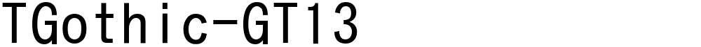 TGothic-GT13