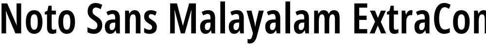 Noto Sans Malayalam ExtraCondensed SemiBold