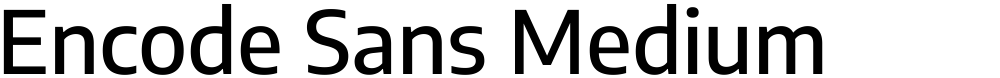 Encode Sans Medium