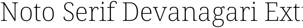 Noto Serif Devanagari ExtraLight
