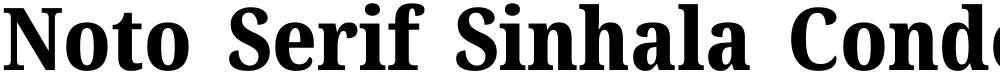 Noto Serif Sinhala Condensed ExtraBold