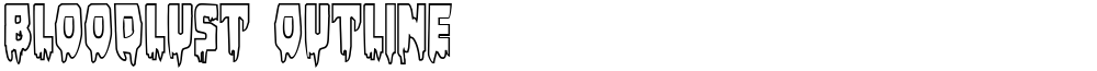 Bloodlust Outline