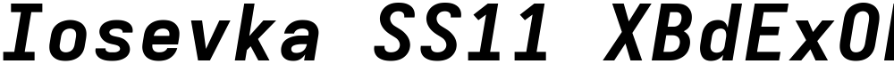 Iosevka SS11 XBdExObl