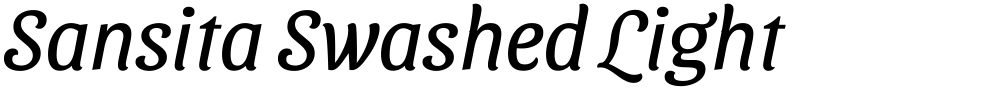 Sansita Swashed Light