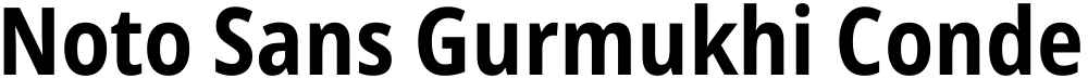Noto Sans Gurmukhi Condensed