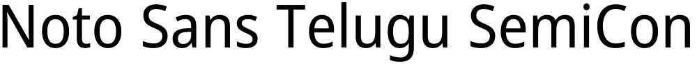Noto Sans Telugu SemiCondensed
