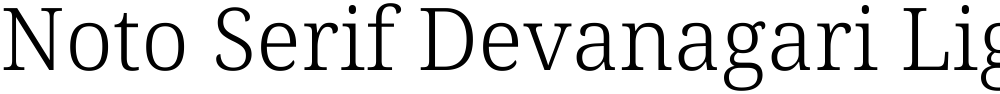 Noto Serif Devanagari Light