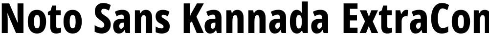 Noto Sans Kannada ExtraCondensed ExtraBold