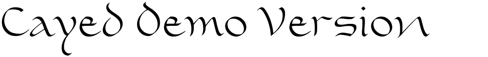 Cayed Demo Version