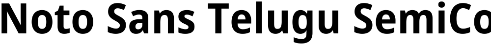Noto Sans Telugu SemiCondensed