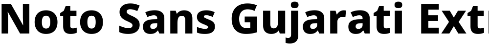 Noto Sans Gujarati ExtraBold