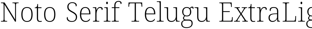 Noto Serif Telugu ExtraLight