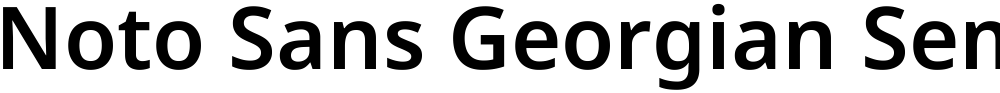 Noto Sans Georgian SemiBold