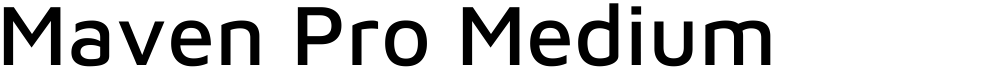 Maven Pro Medium
