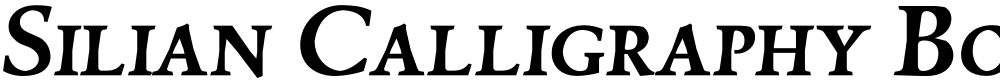 Silian Calligraphy Bold PERSONAL