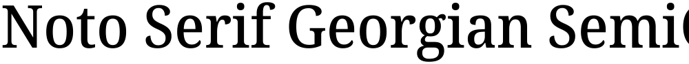 Noto Serif Georgian SemiCondensed Medium