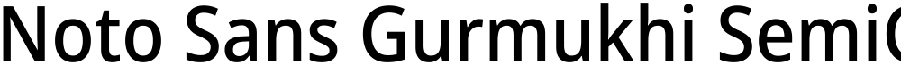 Noto Sans Gurmukhi SemiCondensed Medium
