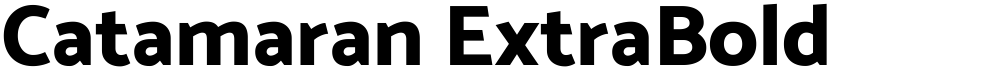 Catamaran ExtraBold