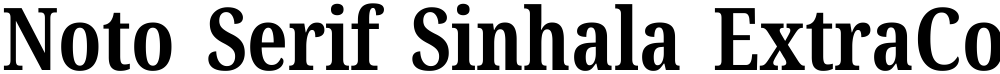 Noto Serif Sinhala ExtraCondensed