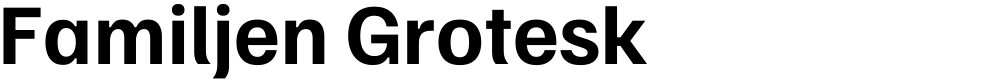 Familjen Grotesk