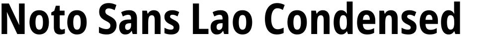 Noto Sans Lao Condensed