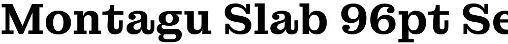 Montagu Slab 96pt SemiBold