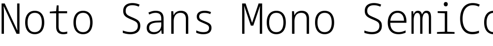 Noto Sans Mono SemiCondensed Light
