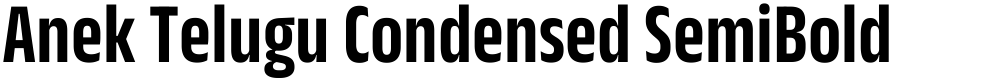 Anek Telugu Condensed SemiBold