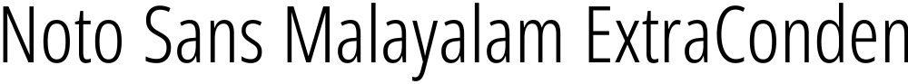 Noto Sans Malayalam ExtraCondensed Light