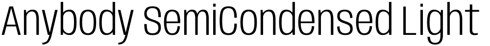 Anybody SemiCondensed Light