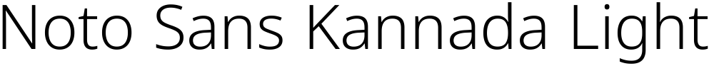 Noto Sans Kannada Light