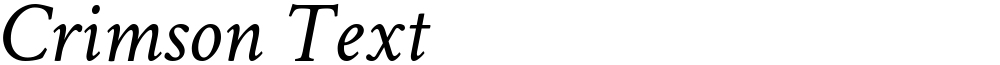Crimson Text