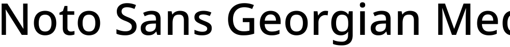 Noto Sans Georgian Medium