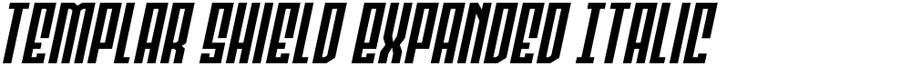 Templar Shield Expanded Italic