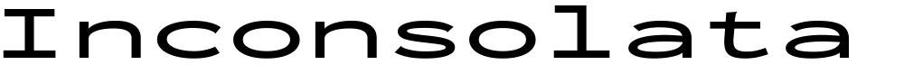 Inconsolata UltraExpanded SemiBold