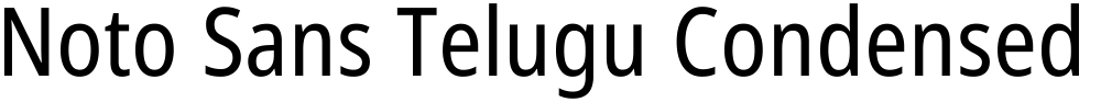Noto Sans Telugu Condensed