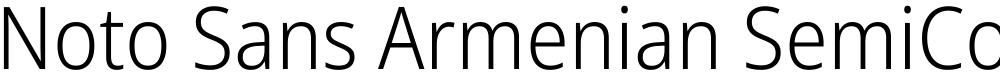Noto Sans Armenian SemiCondensed Light