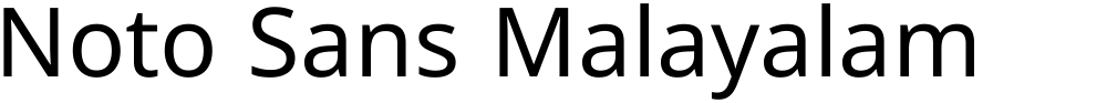 Noto Sans Malayalam