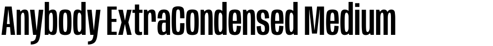 Anybody ExtraCondensed Medium