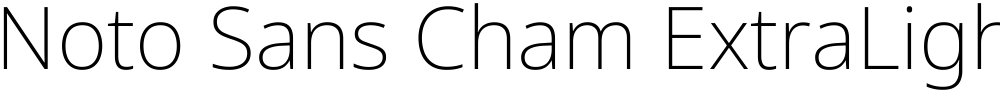 Noto Sans Cham ExtraLight