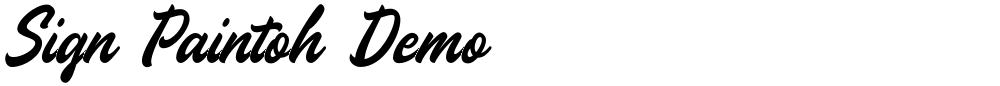 Sign Paintoh Demo