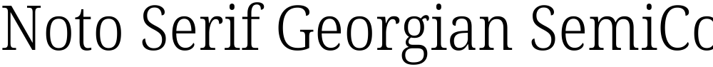 Noto Serif Georgian SemiCondensed Light
