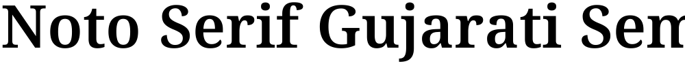 Noto Serif Gujarati SemiBold