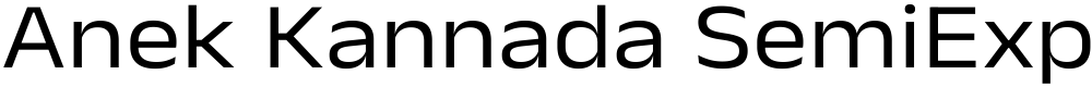 Anek Kannada SemiExpanded