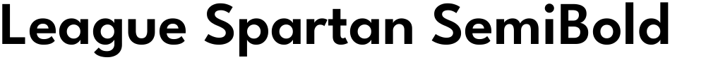 League Spartan SemiBold