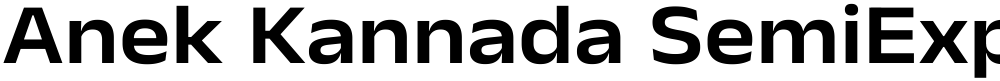 Anek Kannada SemiExpanded SemiBold